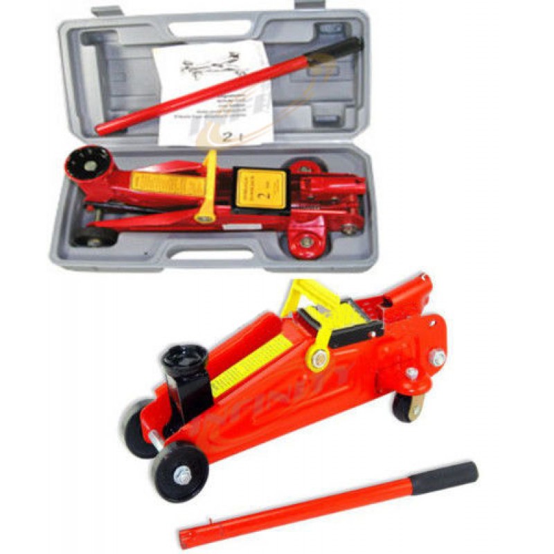 2 TON FLOOR JACK LIFT WITH SWIVEL WHEELS & BLOW CASE